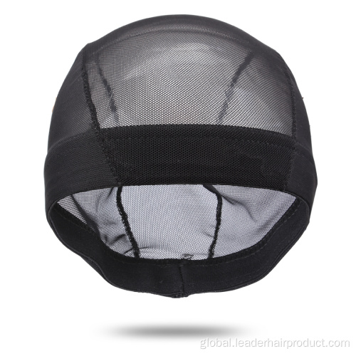 China Transparent Black Mesh Dome Cap For Making Wigs Factory